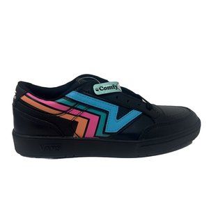 Vans Lowland CC Women's 8 Fader Shoes New Black Pink Teal